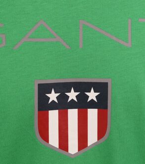 Gant T-shirt Shield Logo Groen - L,XL