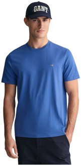 Gant T-Shirts Gant , Blue , Heren - 2XL