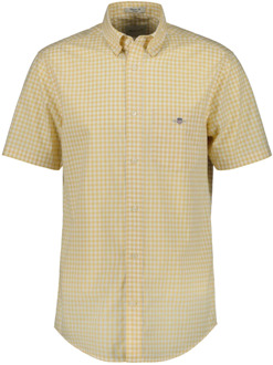 Gant Tijdloze Stijl Katoenen Poplin Overhemd Gant , Yellow , Heren - 2Xl,Xl,L,M