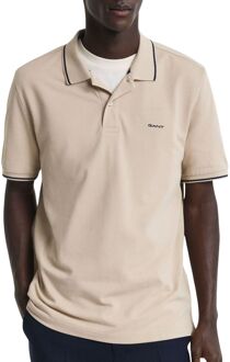 Gant Tipping SS Pique Rugger Polo Heren - L