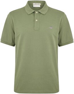 Gant Tipping SS Pique Rugger Polo Heren - M