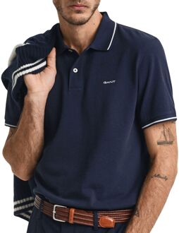 Gant Tipping SS Pique Rugger Polo Heren - XL