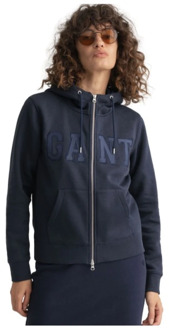 Gant Verstelbaar vest met capuchon en ritssluiting van katoenmix Gant , Blue , Dames - XS