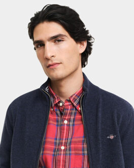 Gant Vest superfine lambswool zip cardi 87214/480 Blauw