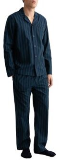 Gant Woven Cotton Stripe Pajama Set Versch.kleure/Patroon,Blauw,Groen - Medium,Large,X-Large