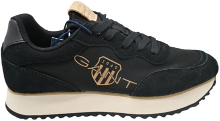 Gant Zwarte Nylon Sneakers Bevinda Stijl Gant , Black , Dames - 37 Eu,41 Eu,39 EU