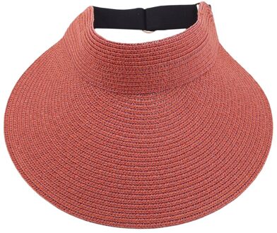 Gaoke Lente Zomer Vizieren Cap Opvouwbare Wide Grote Rand Zonnehoed Strand Hoeden Voor Vrouwen Strooien Hoed chapeau karamel