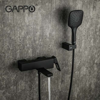 GAPPO bath rain shower black faucet Bathtub Faucet tap wall bathroom shower tap bath sink faucet water mixer tap shower system