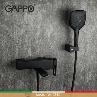 GAPPO Bathtub Faucet rain shower black faucet Bathtub Faucet tap wall bathroom shower faucet water mixer tap G3217-6