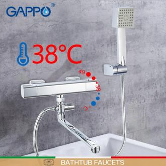 GAPPO Bathtub Faucets chrome bathroom shower wall thermostat bathtub faucets mixer griferia thermostatic bath bathtub faucets