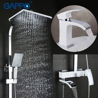GAPPO Bathtub Faucets Shower Faucets Bathroom mixer shower bathtub rainfall shower set Basin Faucet set shower system Y03