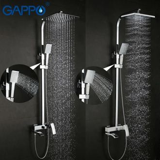 GAPPO shower faucet set bronze bathtub faucet mixer tap waterfall wall shower head chrome Bathroom Shower set GA2407 GA2407-8