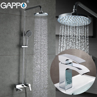 GAPPO Shower Faucets bath taps shower mixer tap waterfall basin faucets water sink mixer shower system