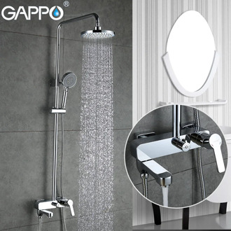 GAPPO Shower Faucets bath tub mixer bathroom waterfall faucet Bath tub taps wall mount Shower System