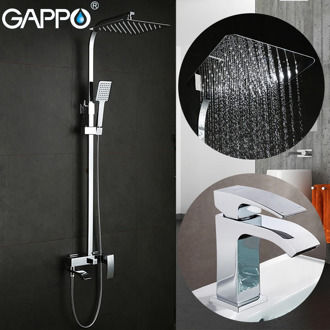 GAPPO Shower Faucets bath tub taps bathroom shower set basin faucets basin sink tap shower system