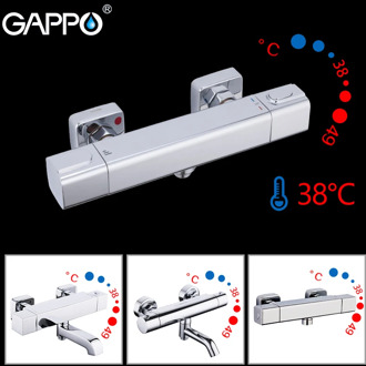 GAPPO Shower System thermostatic shower bath mixer with thermostat wall mounted shower tub faucet water mixer bath griferia