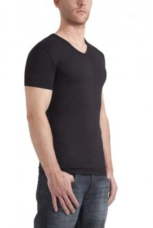 Garage 202 - T-shirt 1-pack Body Fit V-Hals Zwart - M