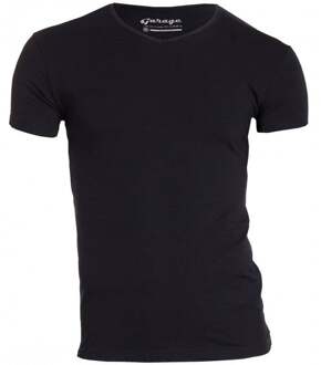 Garage 202 - T-shirt 1-pack Body Fit V-Hals Zwart - M