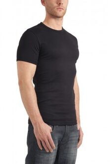 Garage 301 - T-shirt 1-pack Semi Body Fit Ronde Hals Black - XL