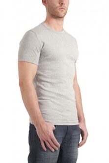 Garage 301 - T-shirt 1-pack Semi Body Fit Ronde Hals Grijs Melange - S