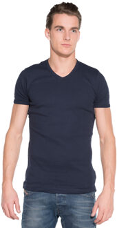 Garage 302 - T-shirt 1-pack Semi Body Fit V-Hals Navy - S