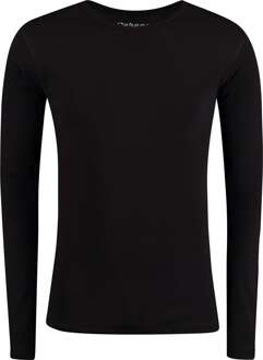 Garage 303 - T-shirt 1-pack Semi Body Fit Long Sleeve R-Hals Zwart - S