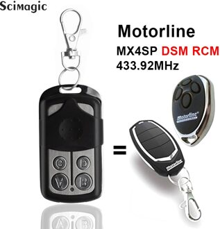 Garage Afstandsbediening Motorline MX4SP Dsm Rcm 433.92Mhz Afstandsbediening 433Mhz Gate Controle Garage Commando Sleutelhanger