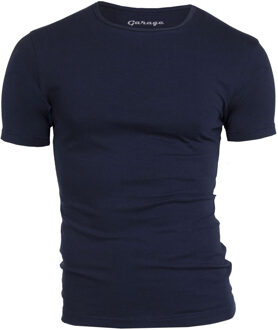 Garage Basis t-shirt ronde hals bodyfit blauw Print / Multi - XXXL