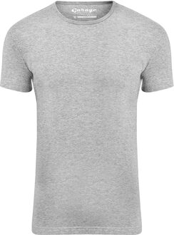 Garage Basis t-shirt ronde hals bodyfit grijs Print / Multi - L