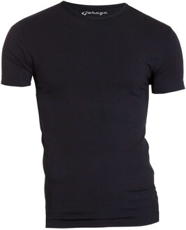 Garage Basis t-shirt ronde hals bodyfit zwart Print / Multi - XXXL