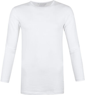 Garage Bodyfit t-shirt o-neck l/s white - maat L Wit