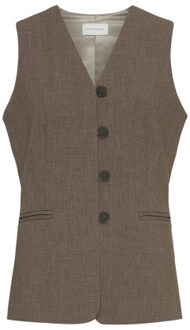 Garage Moss Copenhagen Gilet 19231 rosina Bruin - M