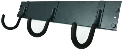 Garage Serie Ar Shelving Rivet Zijsteunbalk Accessoire Met 3 Haken 42x16,5 Cm Antraciet