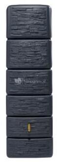 Garantia Regenton Slim - Stone Decor - 300 Liter - Antraciet Grijs