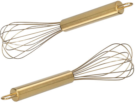 Garde - 2x - goud - RVS - 24 cm - Keukengerei/soeplepel - Robuust
