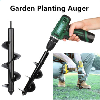 Garden Auger Drill Bit Tool Spiral Hole Digger Ground drill earth drill For Seed planting Gardening fence Flower Planter