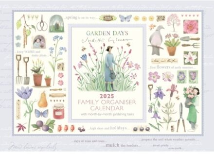 Garden Days Week-To-View Planner A4 Calendar 2025 - Calendars, Carousel