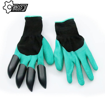 Garden Gloves With Fingertips Claws Quick Easy to Dig and Plant Safe for Rose Pruning Mittens Digging Gloves Garden tools