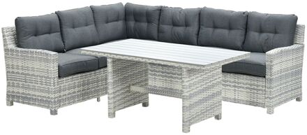 Garden Impressions Alaska lounge dining set links - grijs