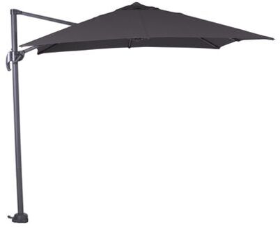 Garden Impressions Hawaii zweefparasol S 250x250 - d. grijs - zwart