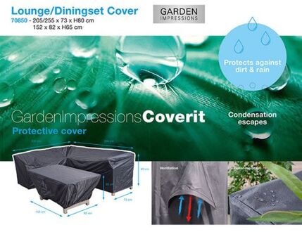 Garden Impressions Lounge-|tuinsethoes Coverit 70850 Grijs