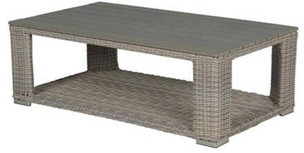 Garden Impressions Tennessee lounge tuintafel Vintage Willow 140x80cm Crème