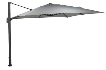 Garden Impressions Zweefparasol Hawaii Big Pole 350x350 - donker grijs - licht grijs