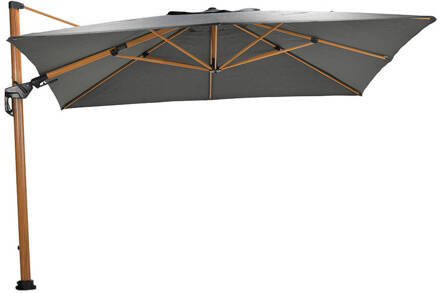 Garden Impressions Zweefparasol Hawaii Deluxe 3x3 m - teak look