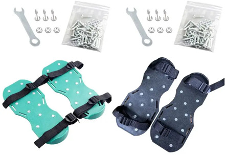 Garden Lawn Care Heavy Duty Spiked Aerator Strap On Sandal Shoes Pair Fits All