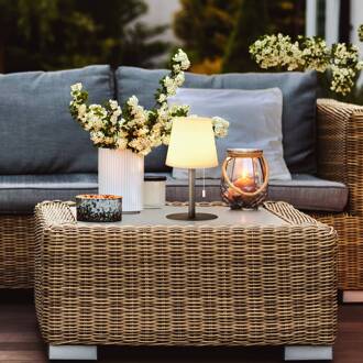 Garden LED tafellamp, dimbaar, met kleurverandering zand antraciet, wit