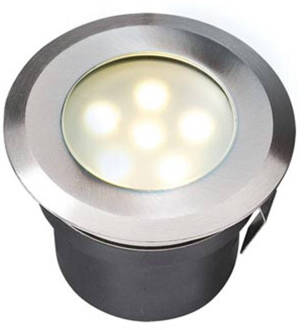 Garden Lights Grondspot Sirius LED roestvrij staal 4039601 Zilver