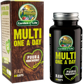 Garden of Life Raw Multi one a day capsules - 60 stuks - 000