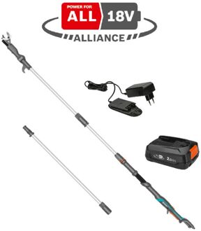 Gardena Accu-telescooptakkenschaar HighCut 360/18V P4A Gebruiksklare set Boomschaar