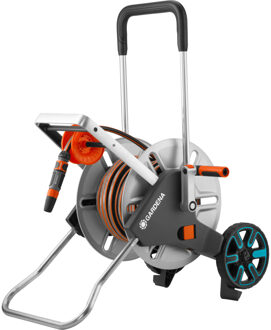 Gardena AquaRoll M Easy Set Slangenwagen Grijs